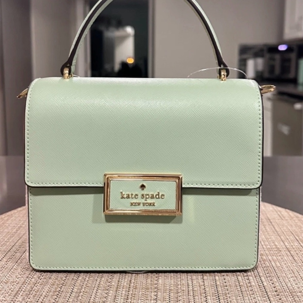 kate spade Mint Green Structured Top-Handle Satchel - Picture 3 of 16